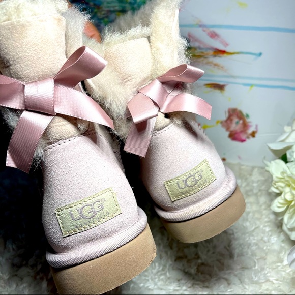UGG Shoes - UGG mini Bailey bow light pink boots